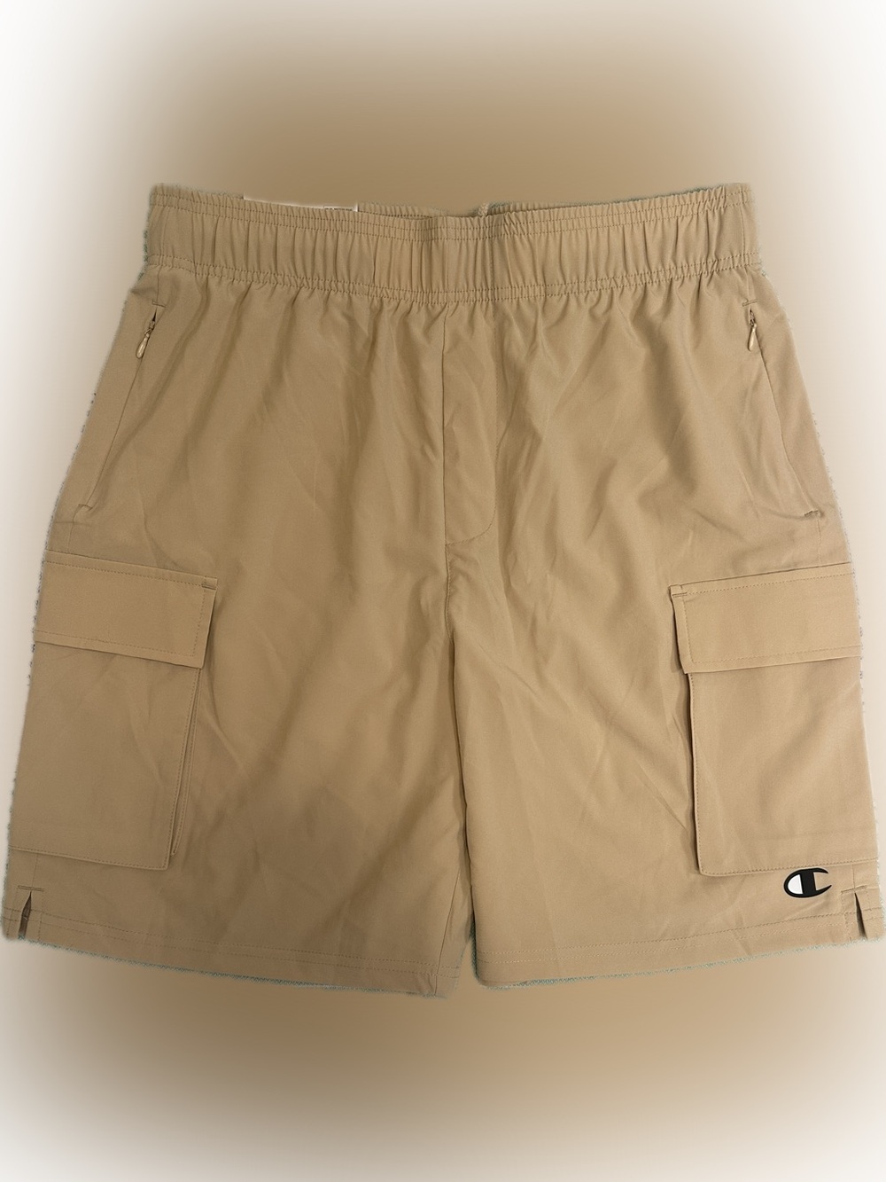 Men’s Champion  Medium Khaki Cargo Performance Shorts NWT